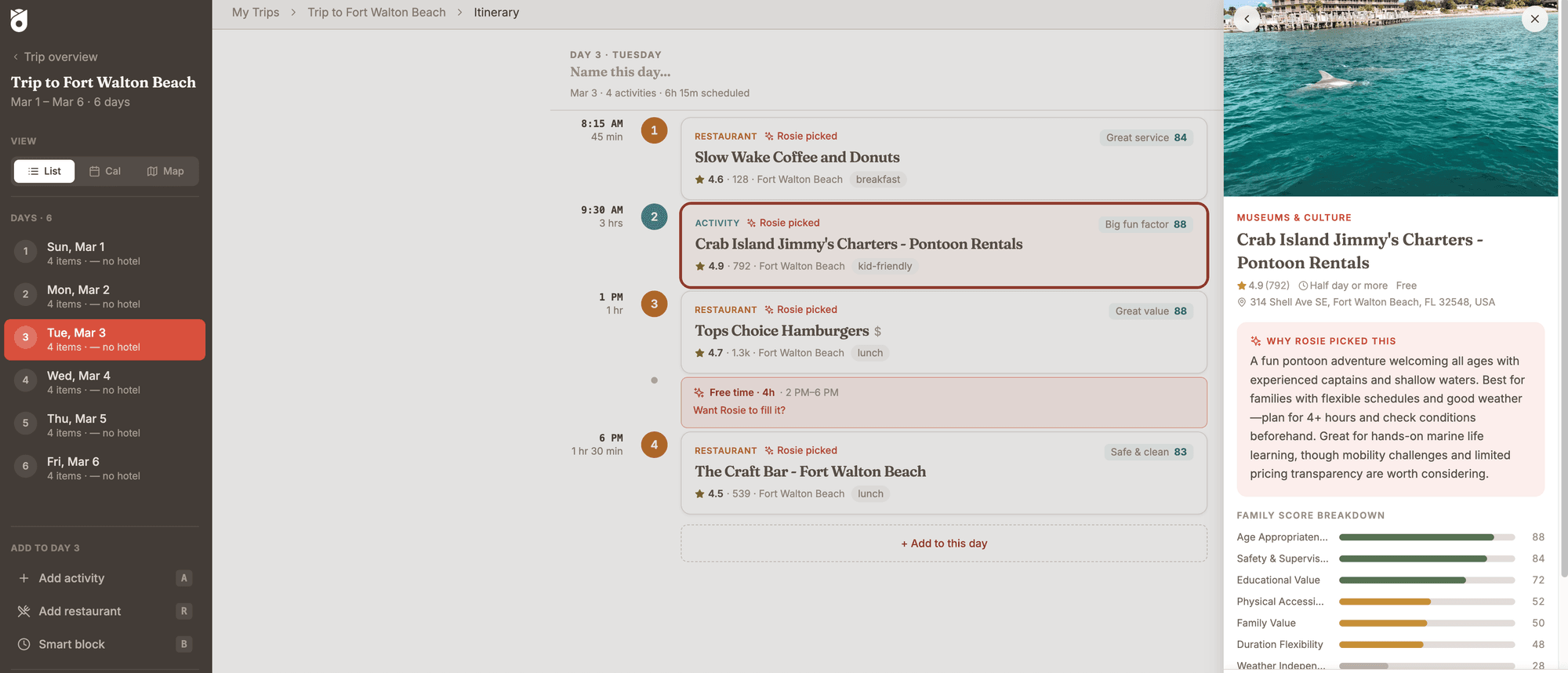 Family Trip Planner You Can Actually Edit: How Rosie Works
